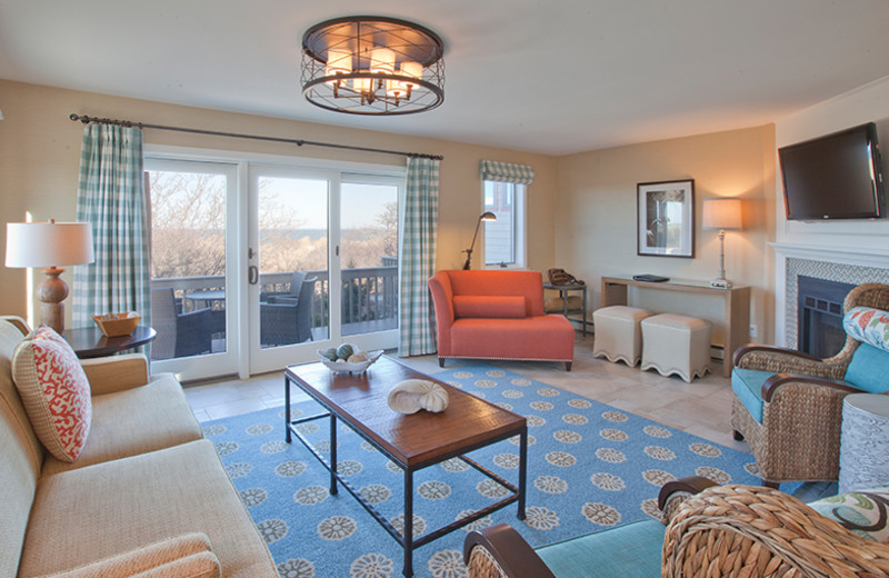 Guest living room at Ocean Edge Resort & Golf Club.