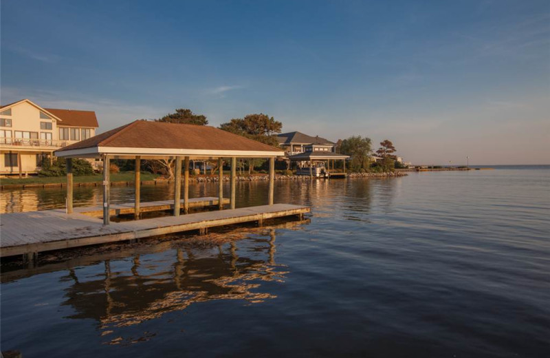 Rental dock at Sandbridge Realty.