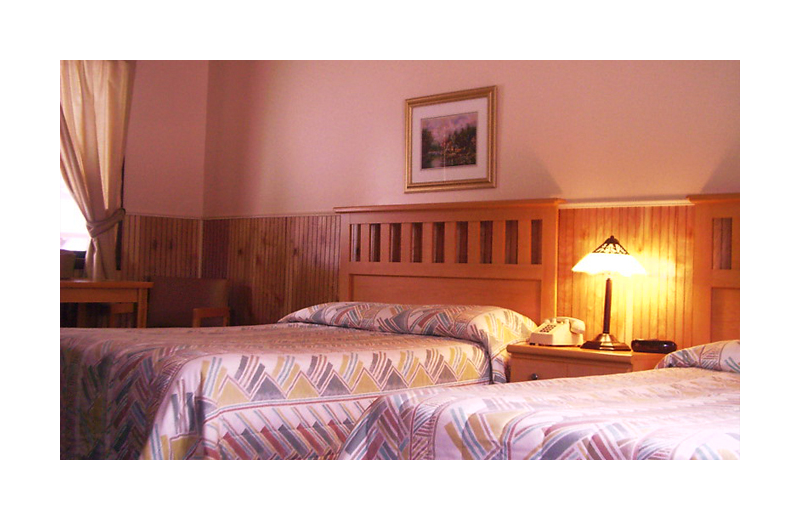 Guest room at Woodlake Inn.