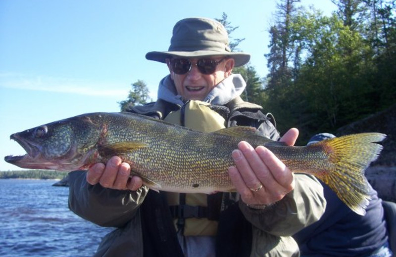 Fishing at Caribou Falls Lodge