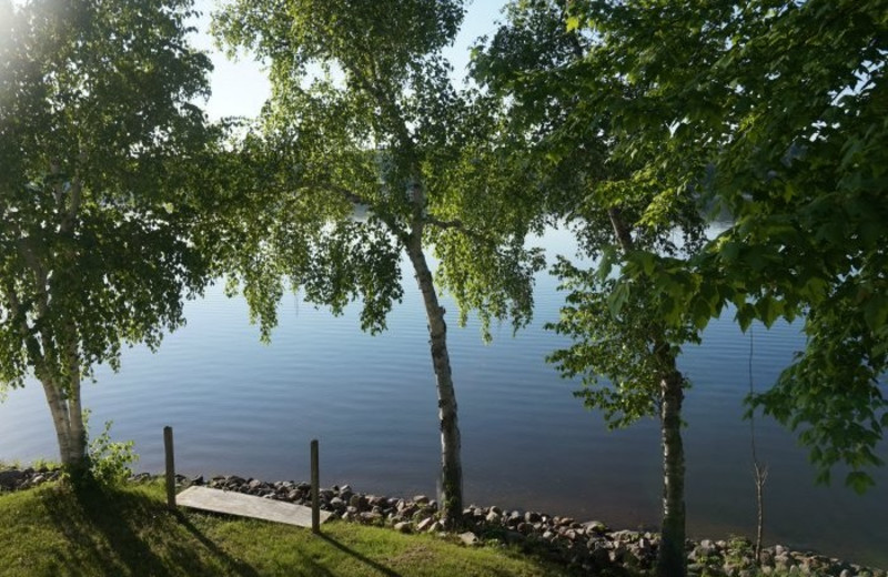 Lake view at Delton Oaks Resort.