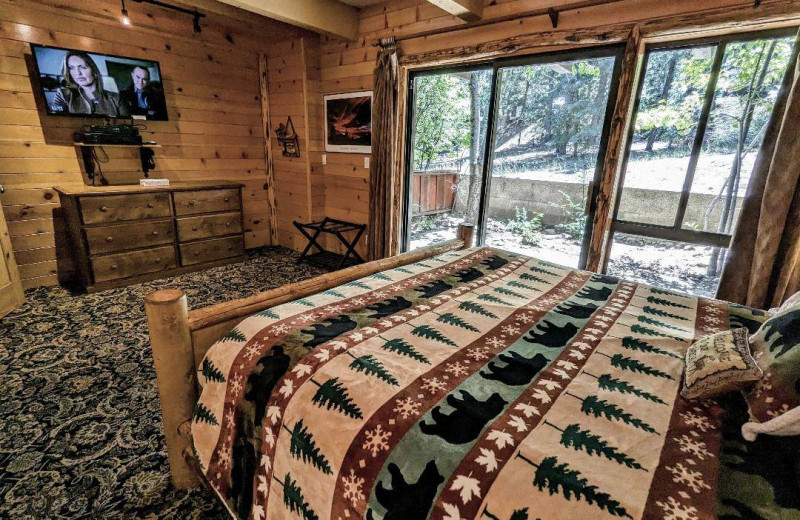 Rental bedroom at Snow Summit Townhomes.