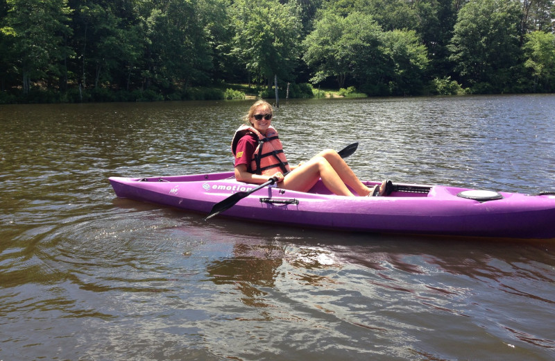 Kayaking at 1st Choice Cabin Rentals.