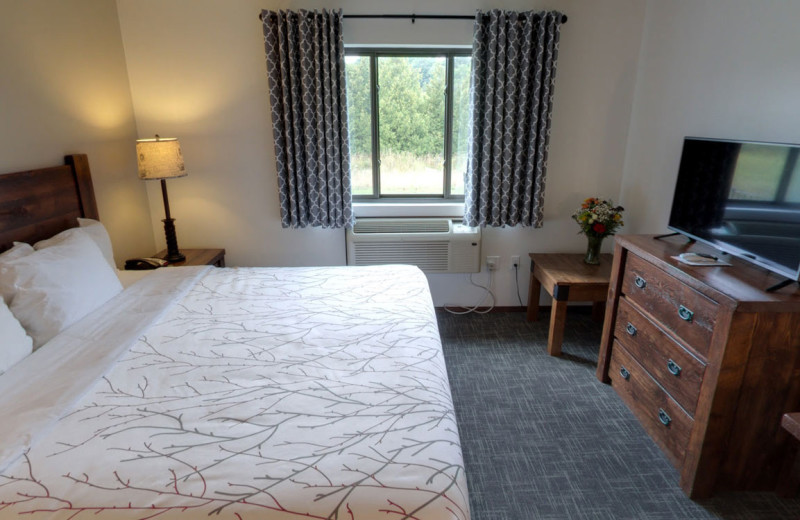 Guest room at Open Hearth Lodge.