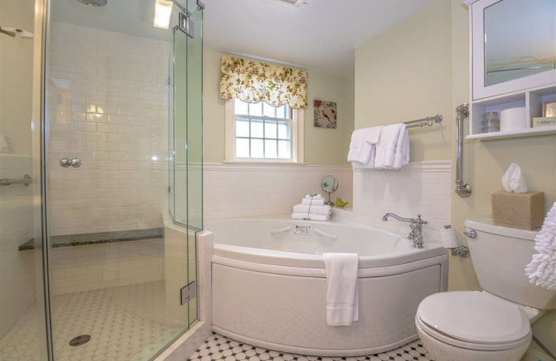 Guest bathroom at Adair Country Inn.