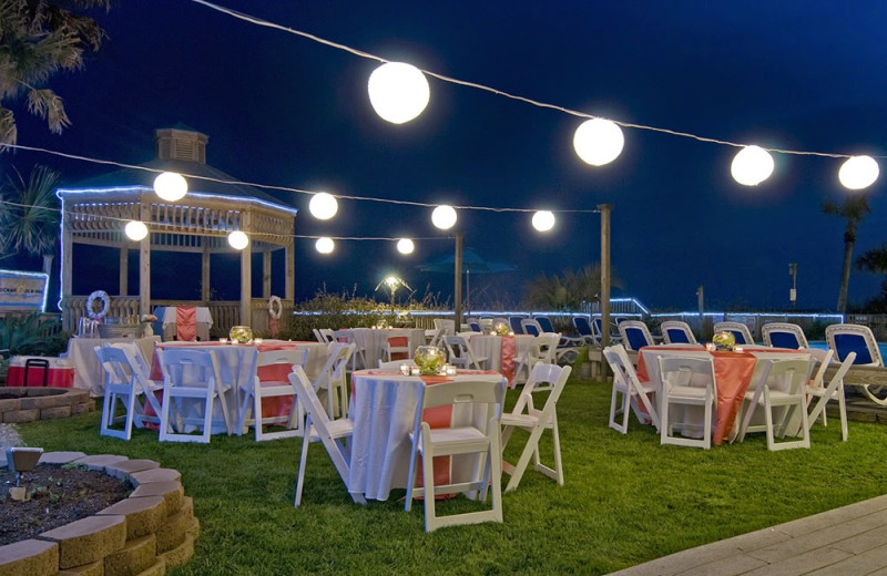 Wedding reception at Ocean Isle Inn.