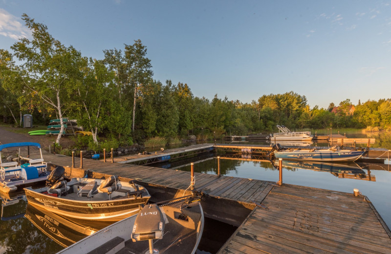 Dock at Grand Ely Lodge.