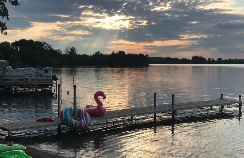 Lake view at Barrett Lake Resort.