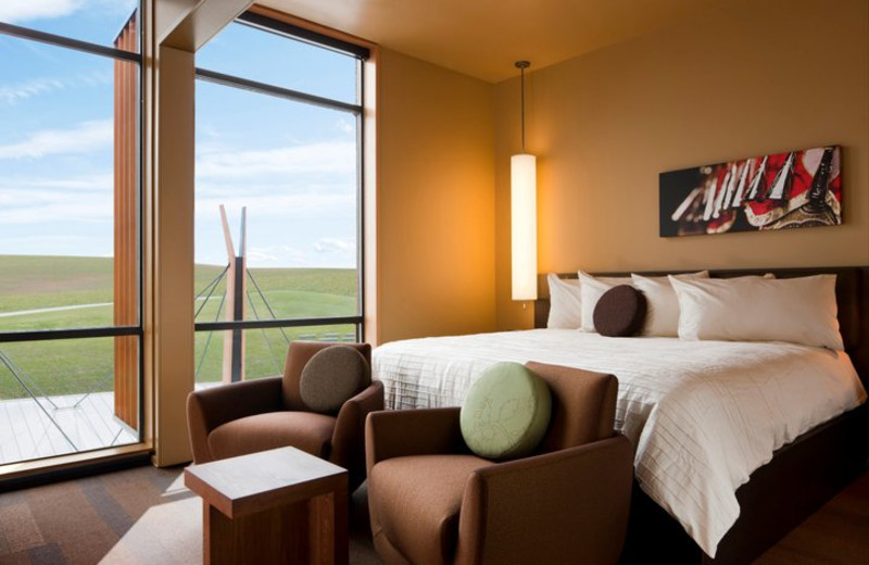 Guest room at Coeur d Alene Casino Resort Hotel.