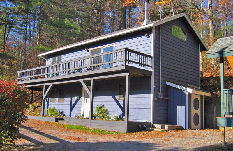 Cottage exterior at Trails End Inn.