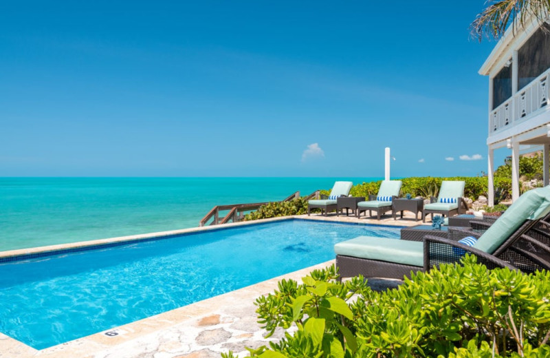 Outdoor pool at Villa Calypso.