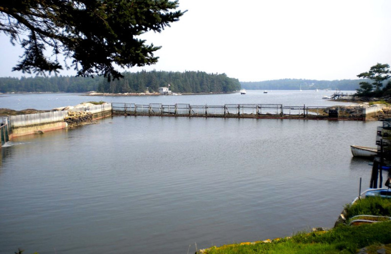 Dock at Riverview Lobster Pound Cottages.