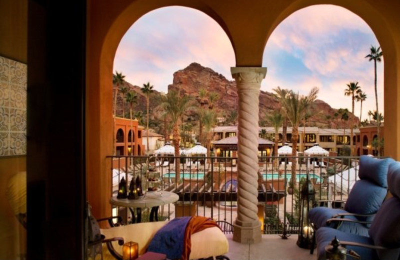 Patio Overlooking Pool at Montelucia Resort