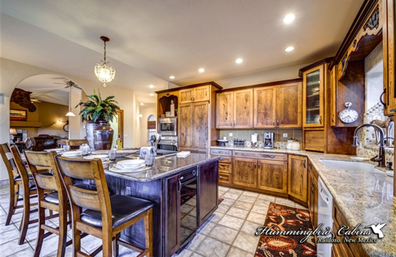 Gourmet kitchen at Hummingbird Cabins - Casa Encantada Vacation Rental