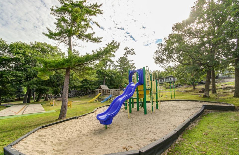 Playground at Delawana Resort.