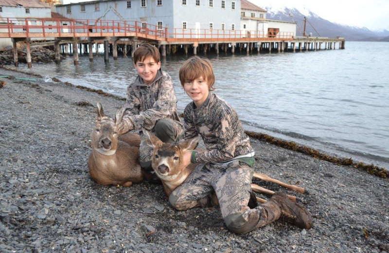 Hunting at Zachar Bay Lodge.
