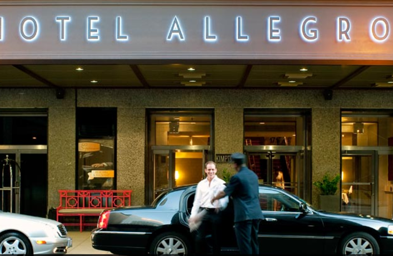 Exterior view of Hotel Allegro Chicago.