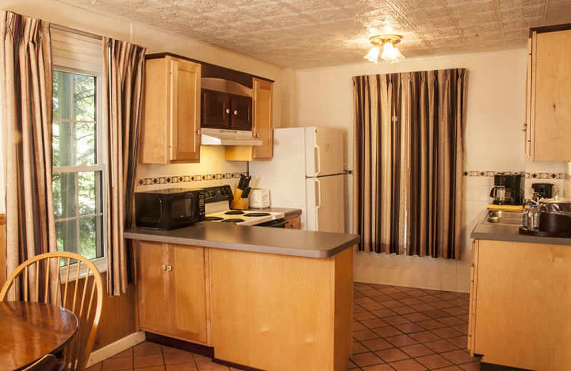 Guest kitchen at Maple Terrace Motel.