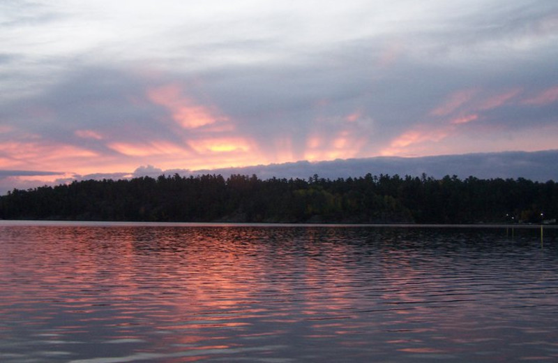 Sunrise at Shady Roost Lodge.