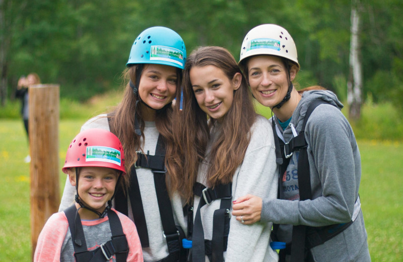 Zip line at Ruttger's Bay Lake Lodge.