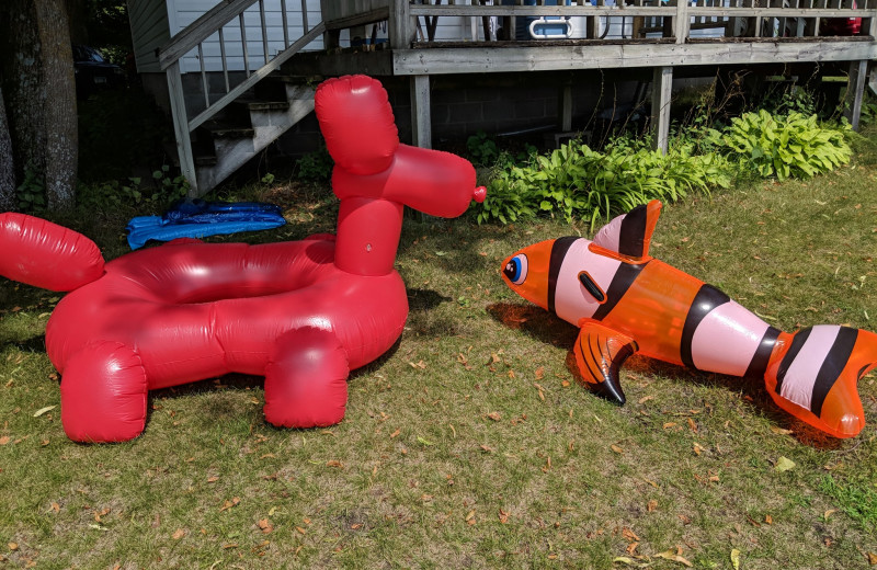 Floaties at Woodlawn Resort.