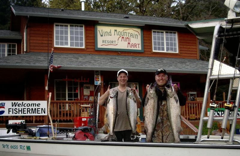 Fishing at Wind Mountain Resort.