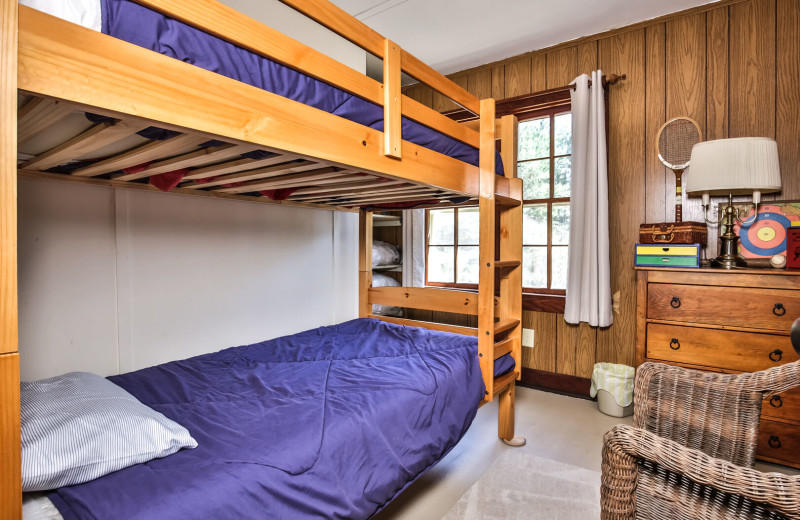 Cabin bedroom at Lakeland Rental Management.