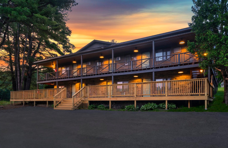 Exterior view of Roaring Brook Ranch Resort & Conference Center.