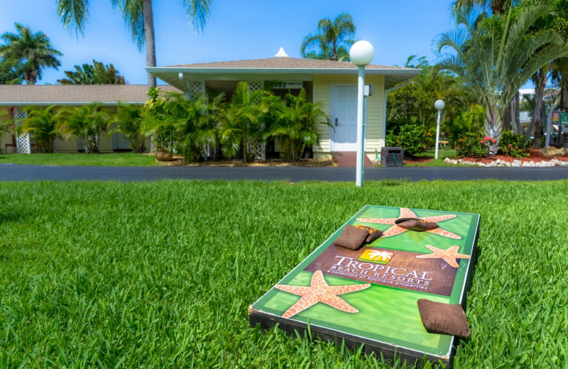 Family games at Tropical Shores Beach Resort.