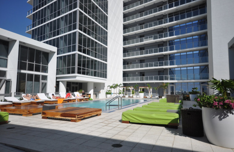 Outdoor pool at Casa Moderna Miami.