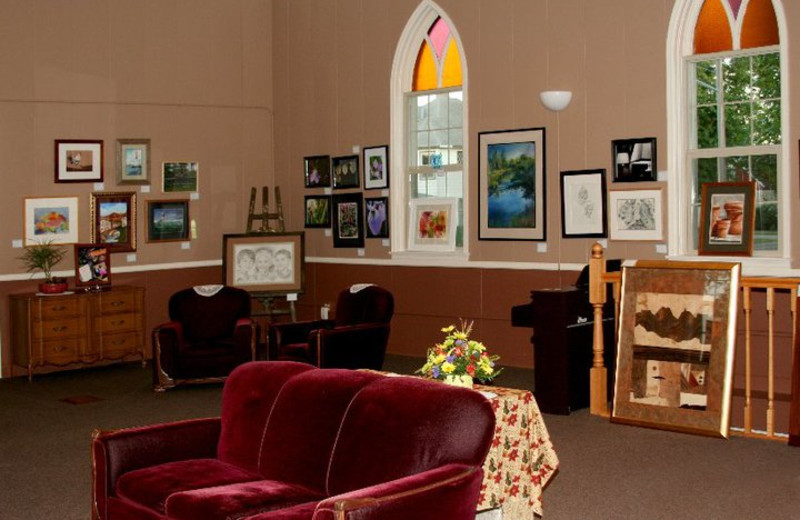 Lobby at The Red Hen House Retreat Center.