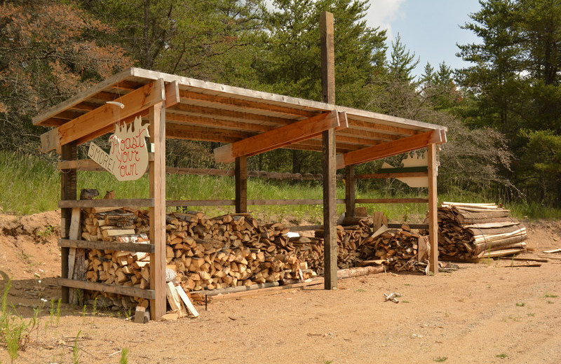 Firewood at Black Lantern Resort and Retreat.