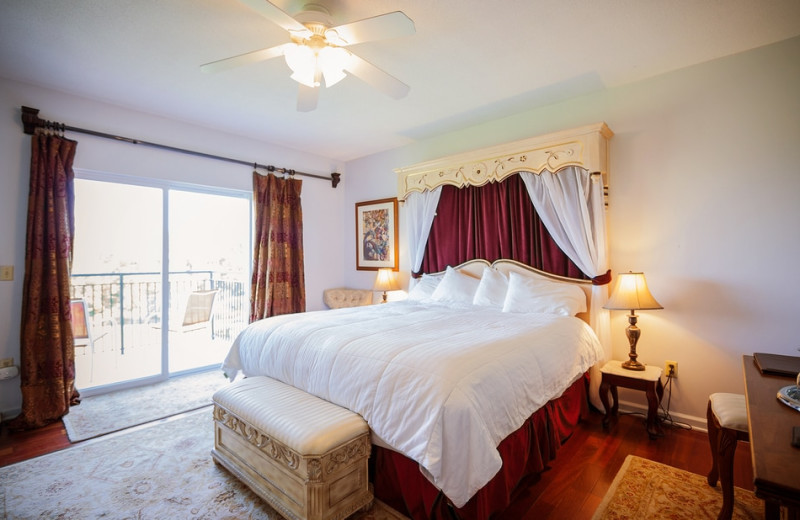 Guest room at La Tourelle Hotel & Spa.