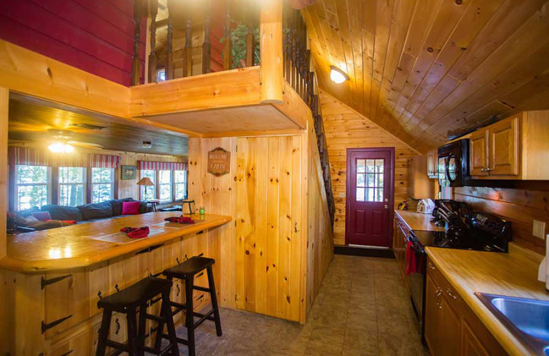 Kitchen at White Lake Lodges.