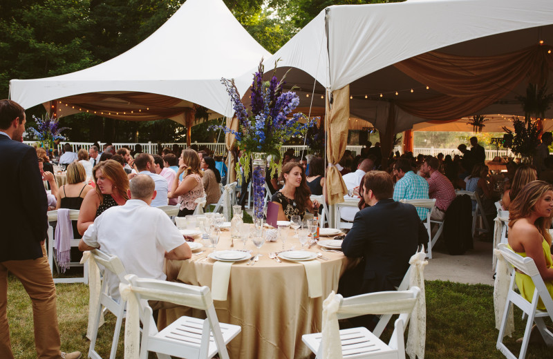 Wedding reception at Michillinda Beach Lodge.