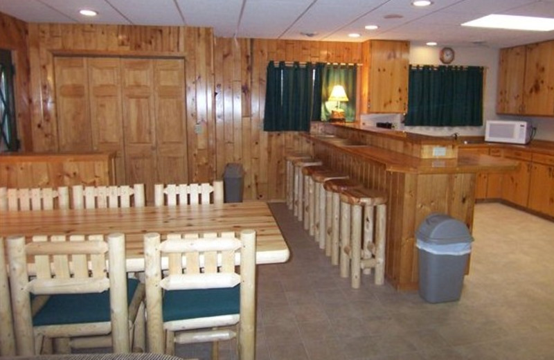 Cabin interior at Ash-Ka-Nam Resort.