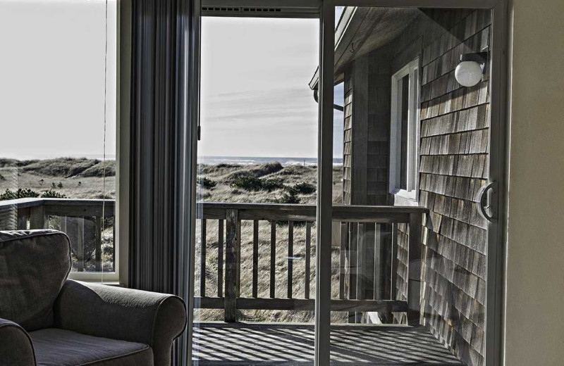 Guest living room at Lighthouse Oceanfront Resort.