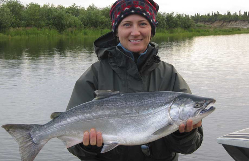 Fishing at Alagnak Lodge.