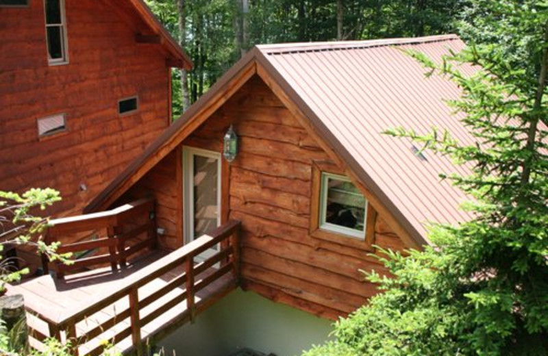 Vacation rental exterior view at Snowshoe Properties Management.