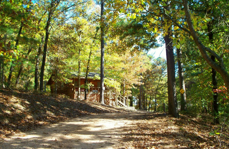 Cabin Exterior at Red Bud Valley Resort 