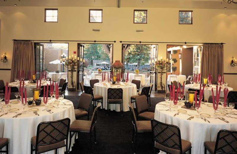 Banquet room at La Posada de Santa Fe Resort & Spa.