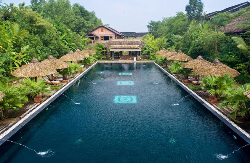 Outdoor pool at Pilgrimage Village, Hue Boutique Resort & Spa.