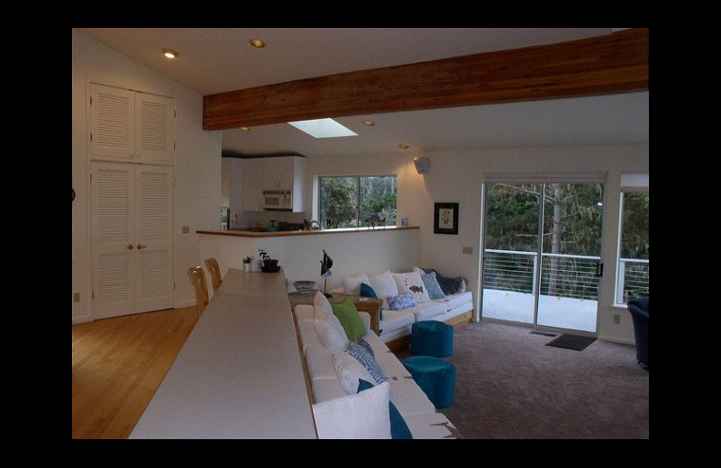 Rental living room at Irish Beach Rental Agency.