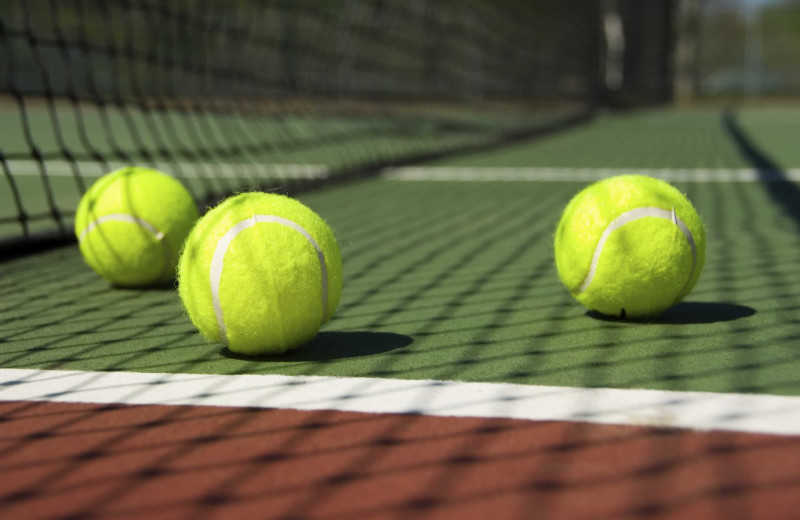 Tennis court near The Cooper Inn.