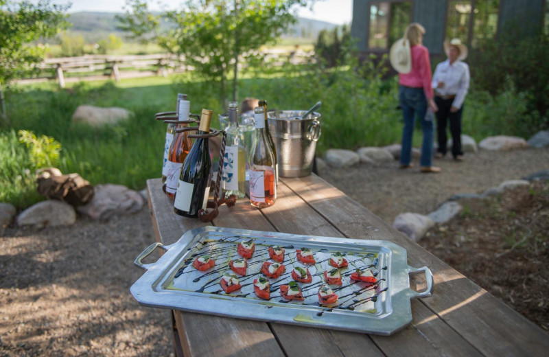 Dining at Vista Verde Ranch.