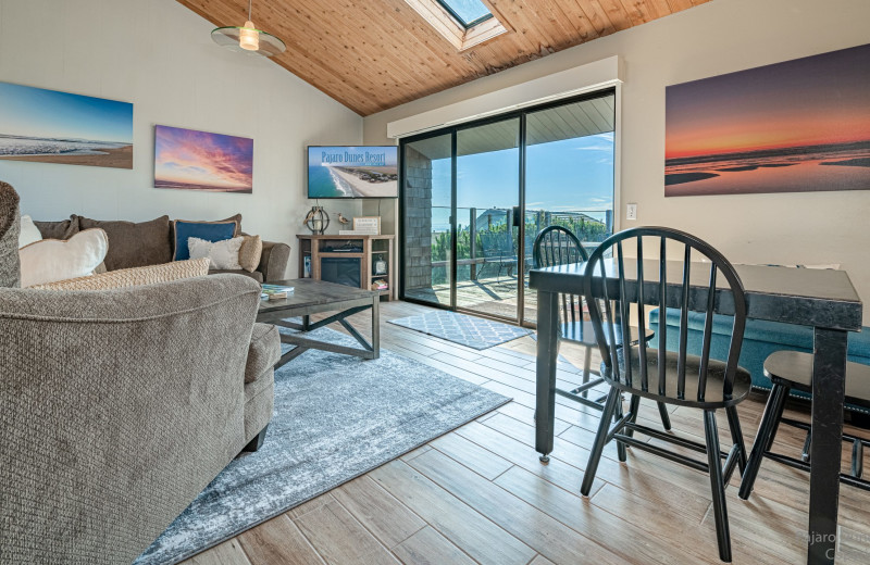 Rental living room at Pajaro Dunes Resort.