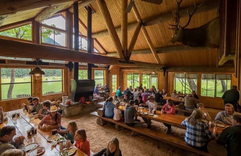 Dining at Stehekin Valley Ranch.