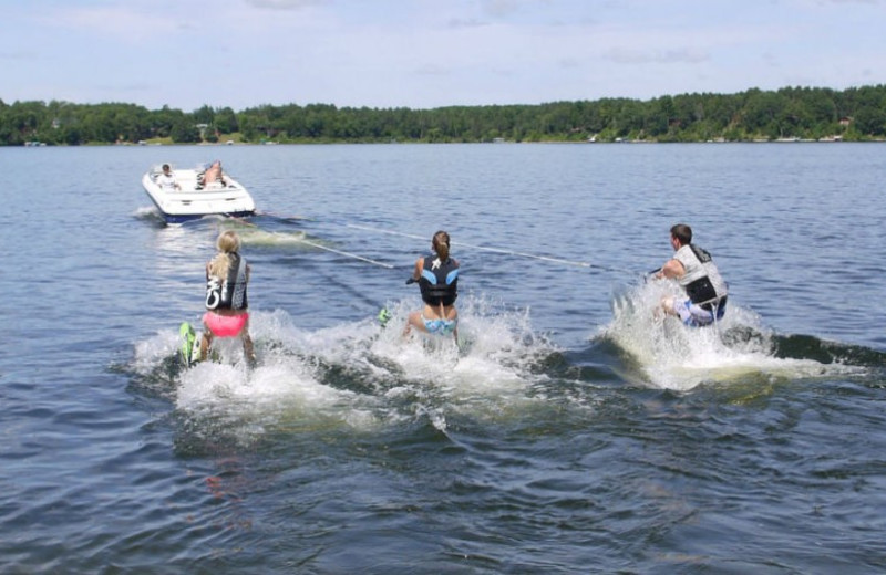 Water activities at Black Pine Beach Resort.