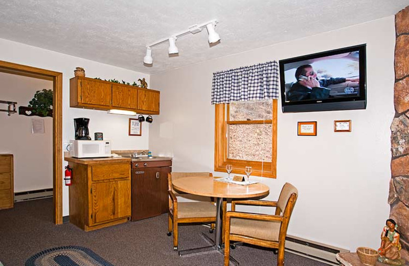 Guest kitchenette at 4 Seasons Inn.