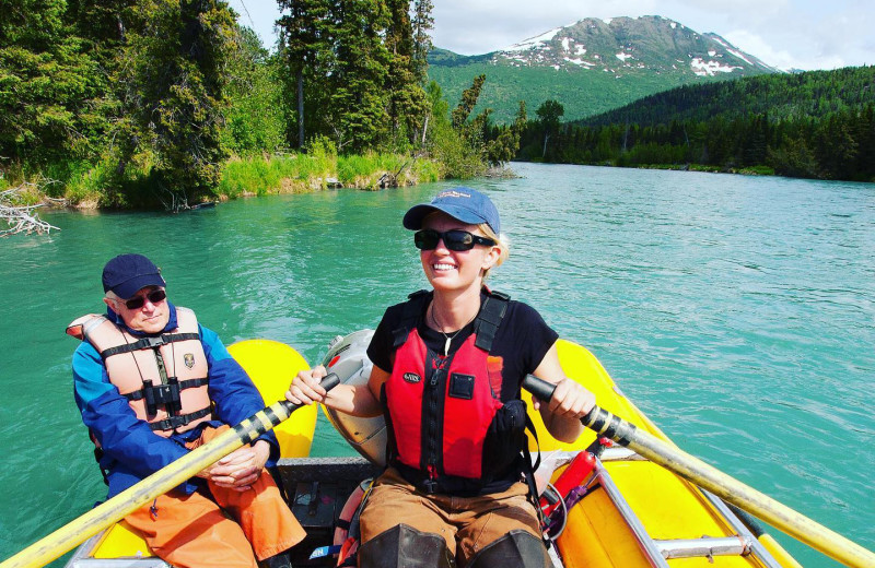 Rafting at Kenai Riverside Lodge.